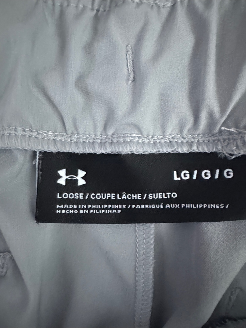 Women's UNDER ARMOUR Ankle Light Gray Drawstring Jogger Pants - Picture 2 of 9